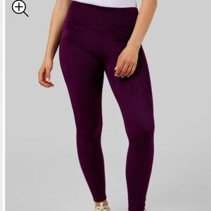 NWT 32 Degrees Womens High-Waist Velour Legging Size XS Color Irises Orig. Pkg.